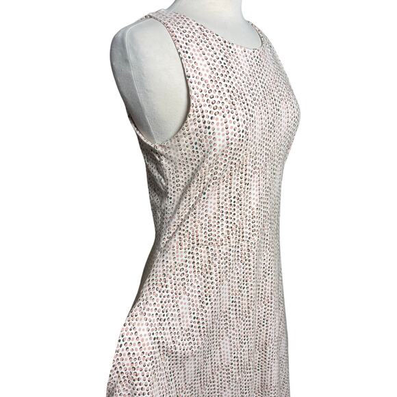 PACT Women’s Organic Cotton Polkadot Mini Fit and Flare Tank Dress - Picture 3 of 6